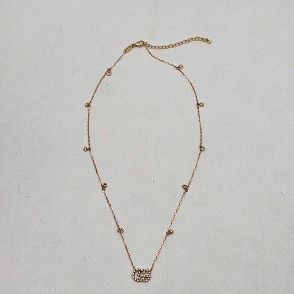 Gucci GG Running 18k Gold Diamond Necklace Brand New 900-042425 - Picture 9 of 15